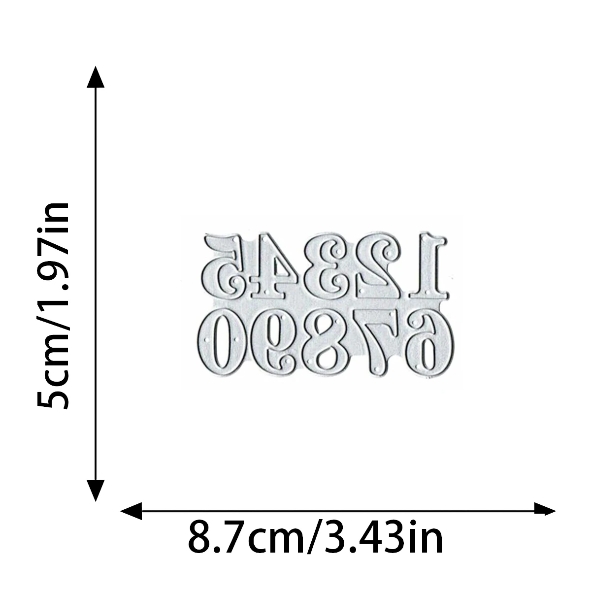 Нож с арабскими цифрами и цветочным принтом нож из углеродистой стали