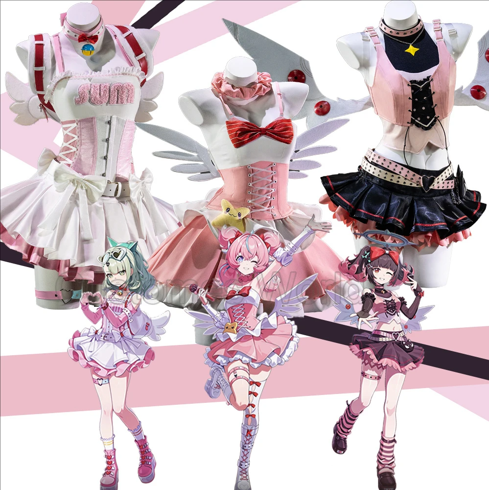 Фото Костюм для косплея Delusion Angel Aria Nangong Yu Sunna из игры Zenless Zone Zero, женское милое платье с крыльями, ZZZ