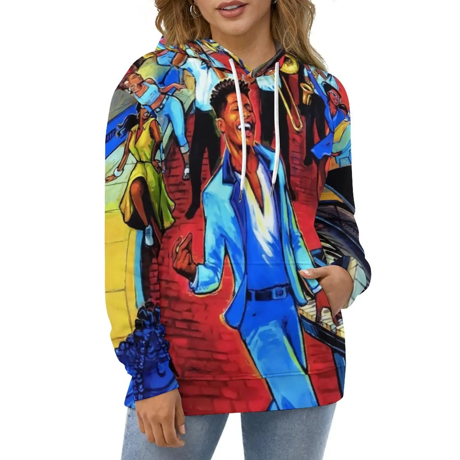 

Funny Jazz Festivals Hoodies Long Sleeve New Jazz Concert Aesthetic Casual Hoodie Hip Hop Oversized Custom Loose Sweatshirts