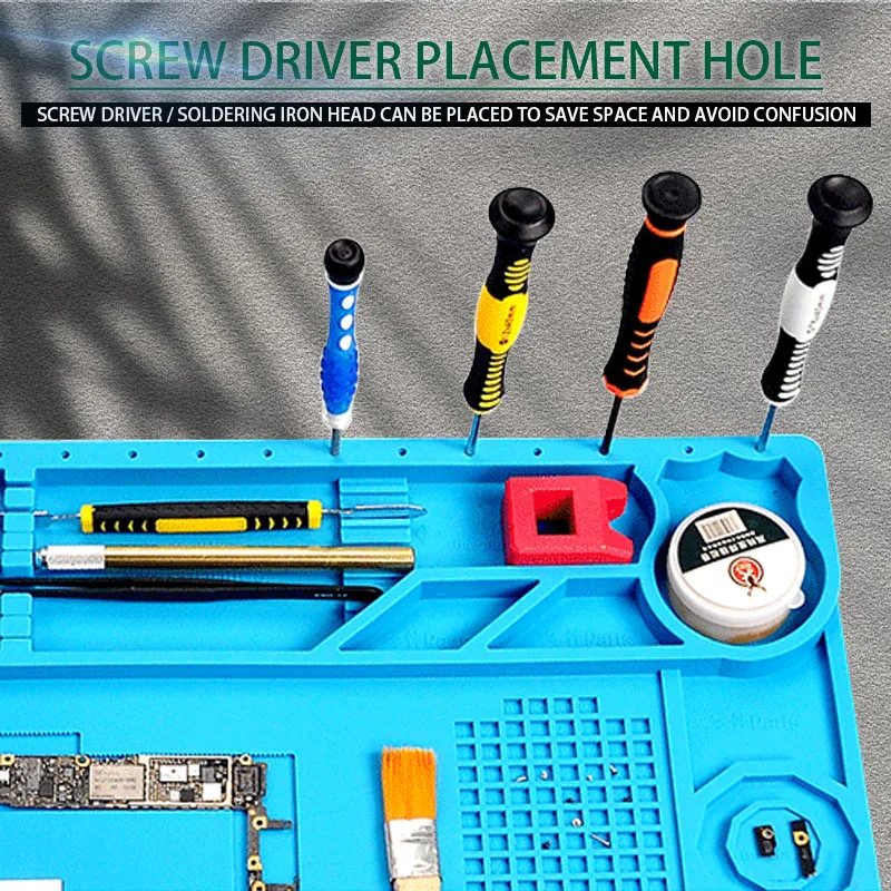 

ESD Heat Insulation Working Mat Heat-resistant Soldering Station Repair Insulation Insulator Silicone Pad Maintenance Platform