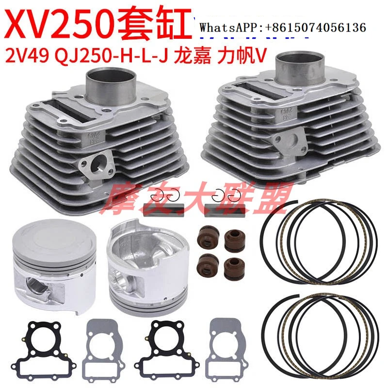 Подходит для набора цилиндров Crown Prince XV250 Qianjiang QJ250-H-J-L прокладка клапана