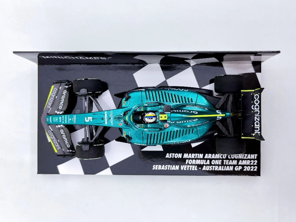 Minichamps 1: 1 F1 AMR22 2022 Себастьян Vettel австралийская имитация ограниченного выпуска