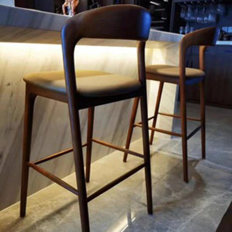 

High Outdoor Dining Chairs Feature Design Ergonomic Kitchen Dining Chairs Salon Modern Sillas Comedor Home Furniture SR50DC