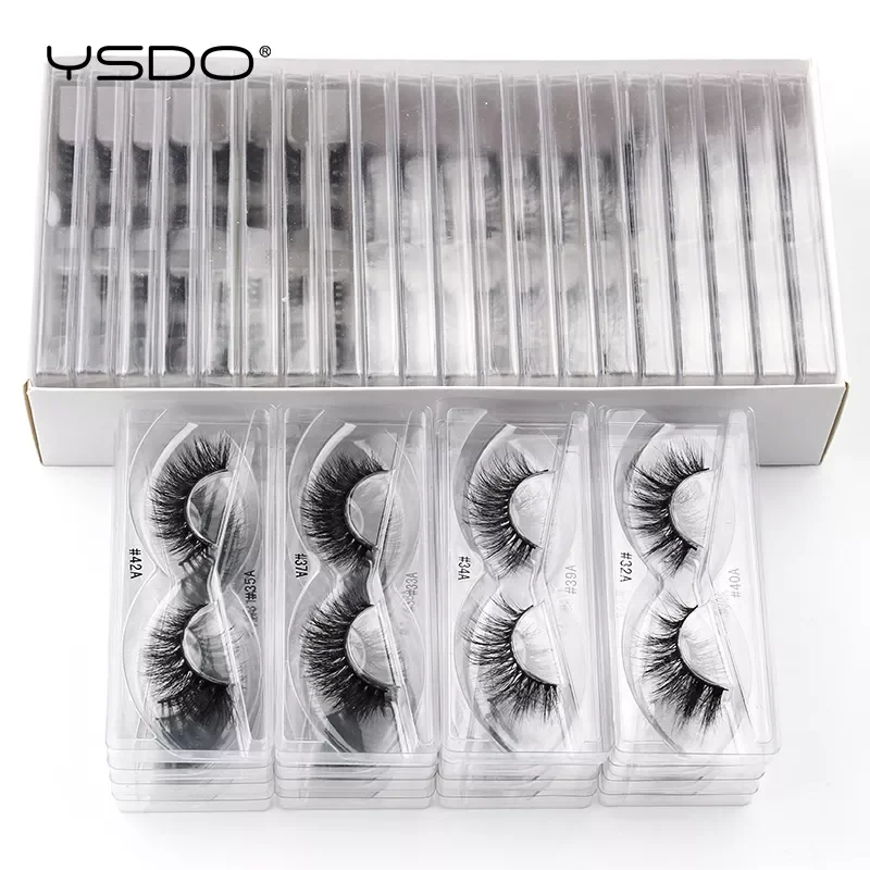 

NEW2023 wholesale 10/30/40/50/100 pairs bulk mink eyelashes soft fluffy false eyelash natural long 3d mink lashes reusable lash