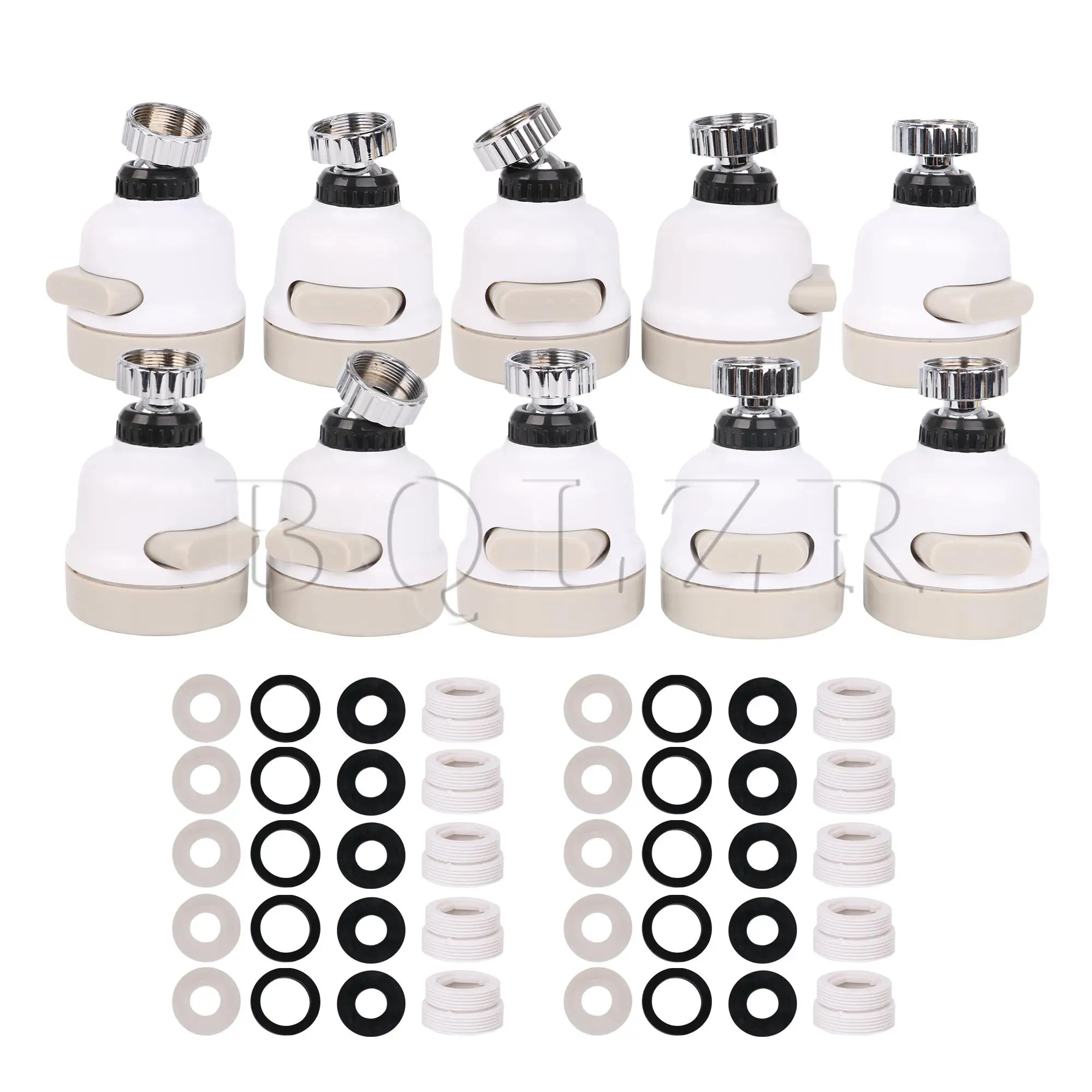 

BQLZR 10x Kitchen Faucet Aerator Sprayers Replacement 360 Rotatable & Gaskets