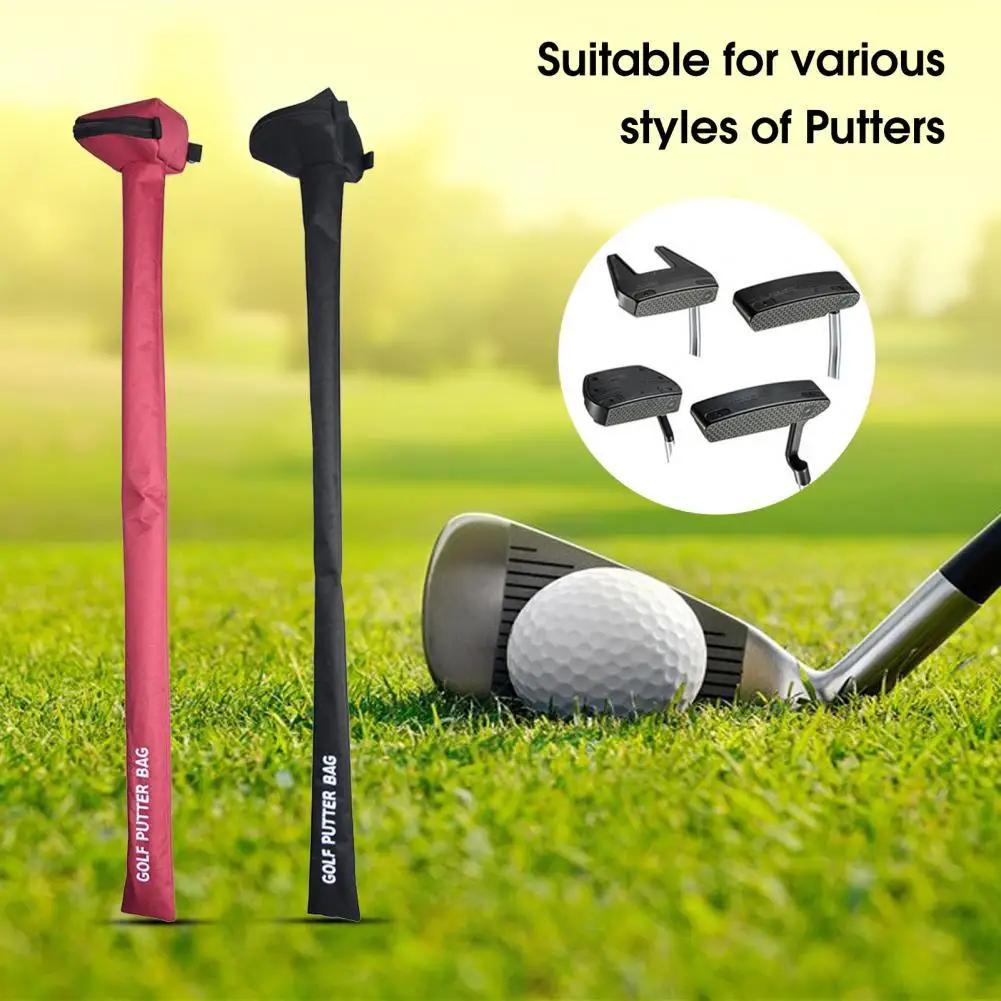 

Universal Golf Putter Bag Zipper Design Wear-resistant Portable Golf Putter Protective Cover for Golf Lovers
