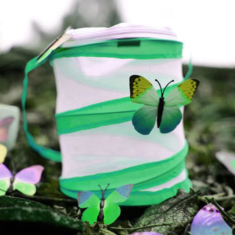 

Portable Folded Cage Small Pop-up Enclosure Mantis Insect Cage Housing Light Transmission Observation