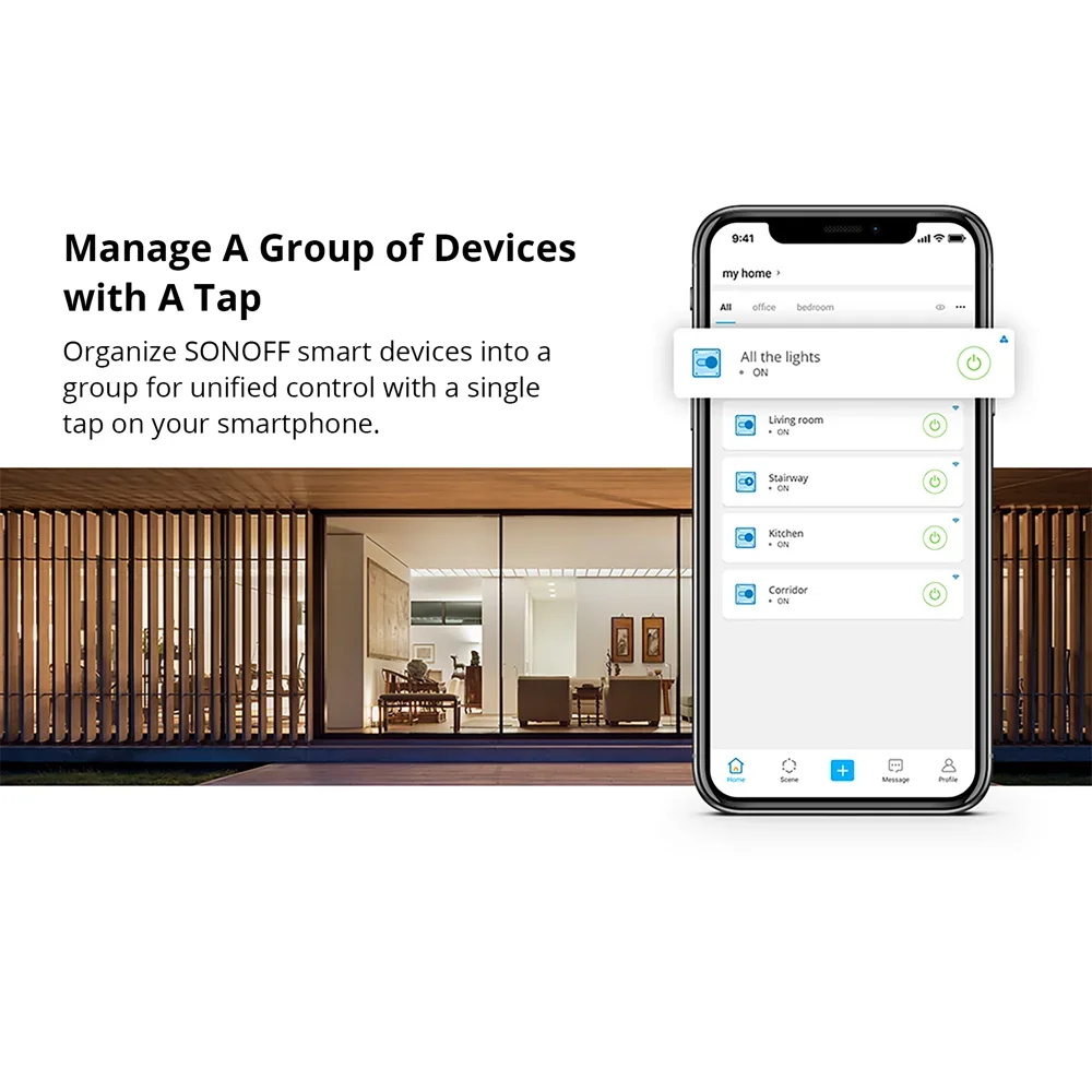 Фото Розетки SONOFF RFR2 Wi-Fi выключатель Moudle DIY Wi-Fi/433 МГц RF пульт дистанционного управления переключатель умный дом автоматизация работает с sonoff RM433 №3