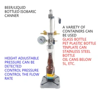 beer pressure filler defoaming bottling equipment pet glass stainless steel bottle liquid adjustable pressure filling machine