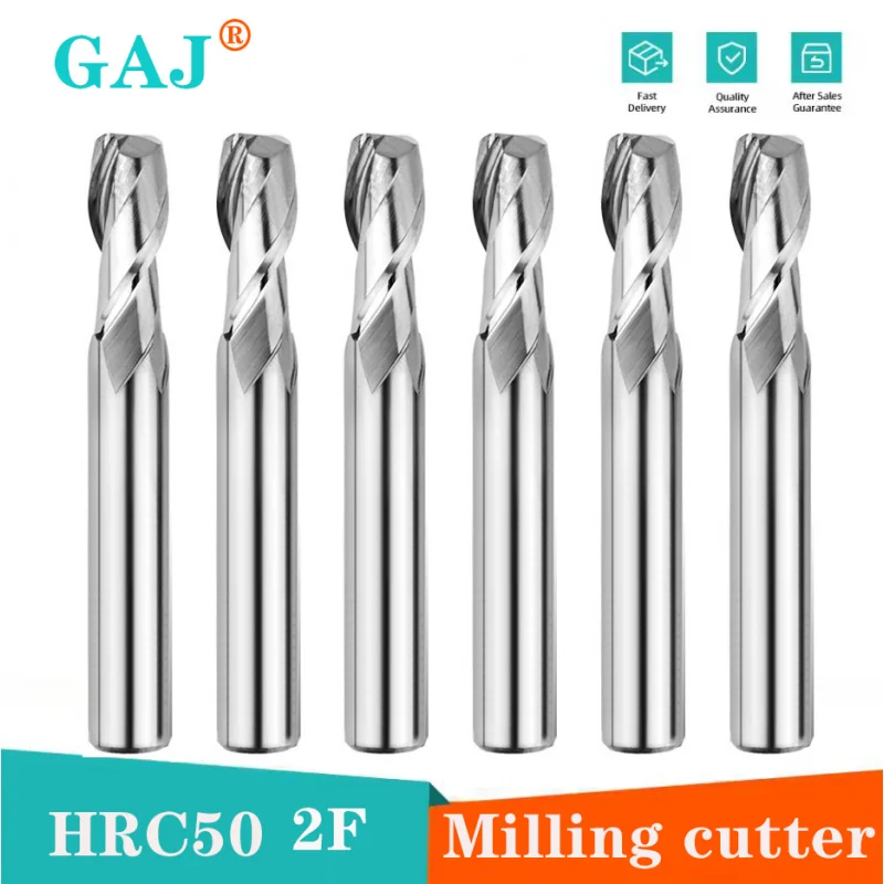 

Фреза GAJ 2-зубая HRC50 для обработки алюминия, дерева, меди