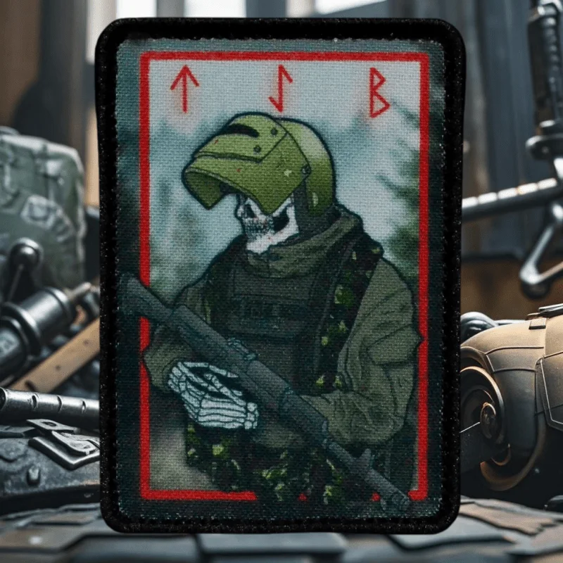 TSB нашивки на липучке с принтом черепа Tankman Reaper тактическая нашивка со скелетом