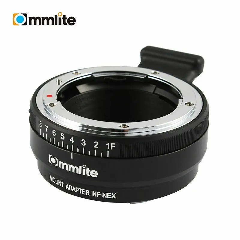 

Commlite Aluminum MF Lens Mount Adapter For Nikon F G Lens To Sony E Camera