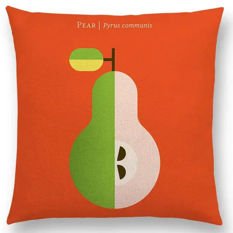 

Прекрасный чехол для подушки с фруктами и овощами, лимон, ананас, авокадо, ежевика, лук, ботроот, огурец, диван, наволочка