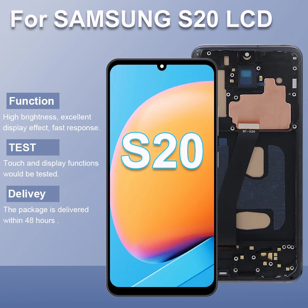 Замена TFT-экрана S20 для Samsung Galaxy 5G G980F G981F G981F/DS ЖК-дисплей с дигитайзером сенсорного