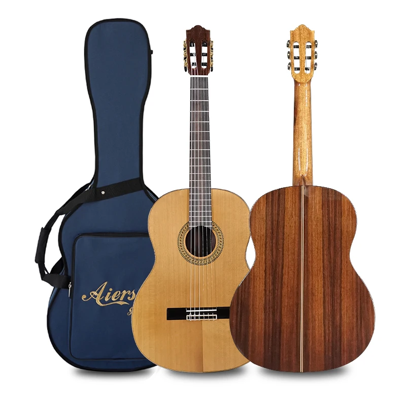

Китайский бренд Aiersi, твердая кедровая Лаковая краска ручной работы, нейлоновая струна, винтажная испанская Классическая гитара