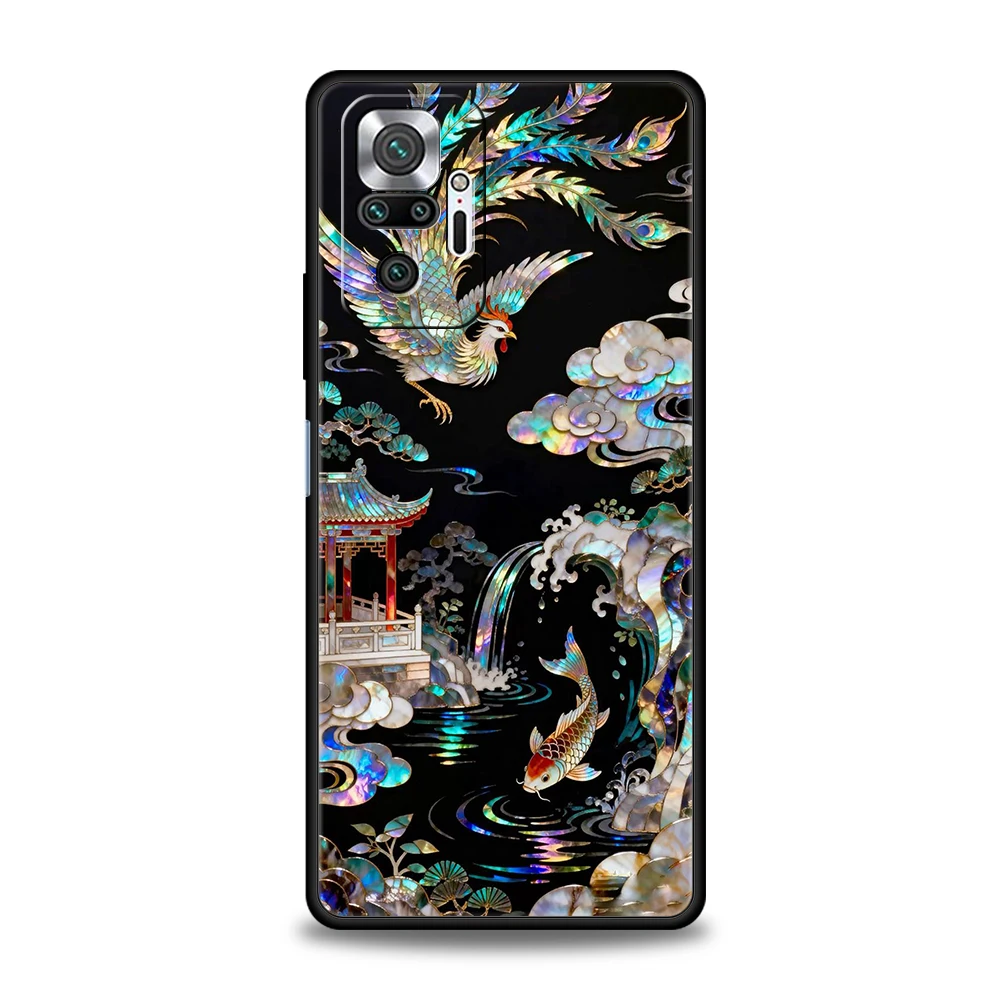 Фото Чехол для телефона Present для Redmi 14C 13C 10C Note 15 14 13 12 11 10 K40 K50 Gaming Pro Plus 5G, мягкий, с красочным пейзажным рисунком. №2