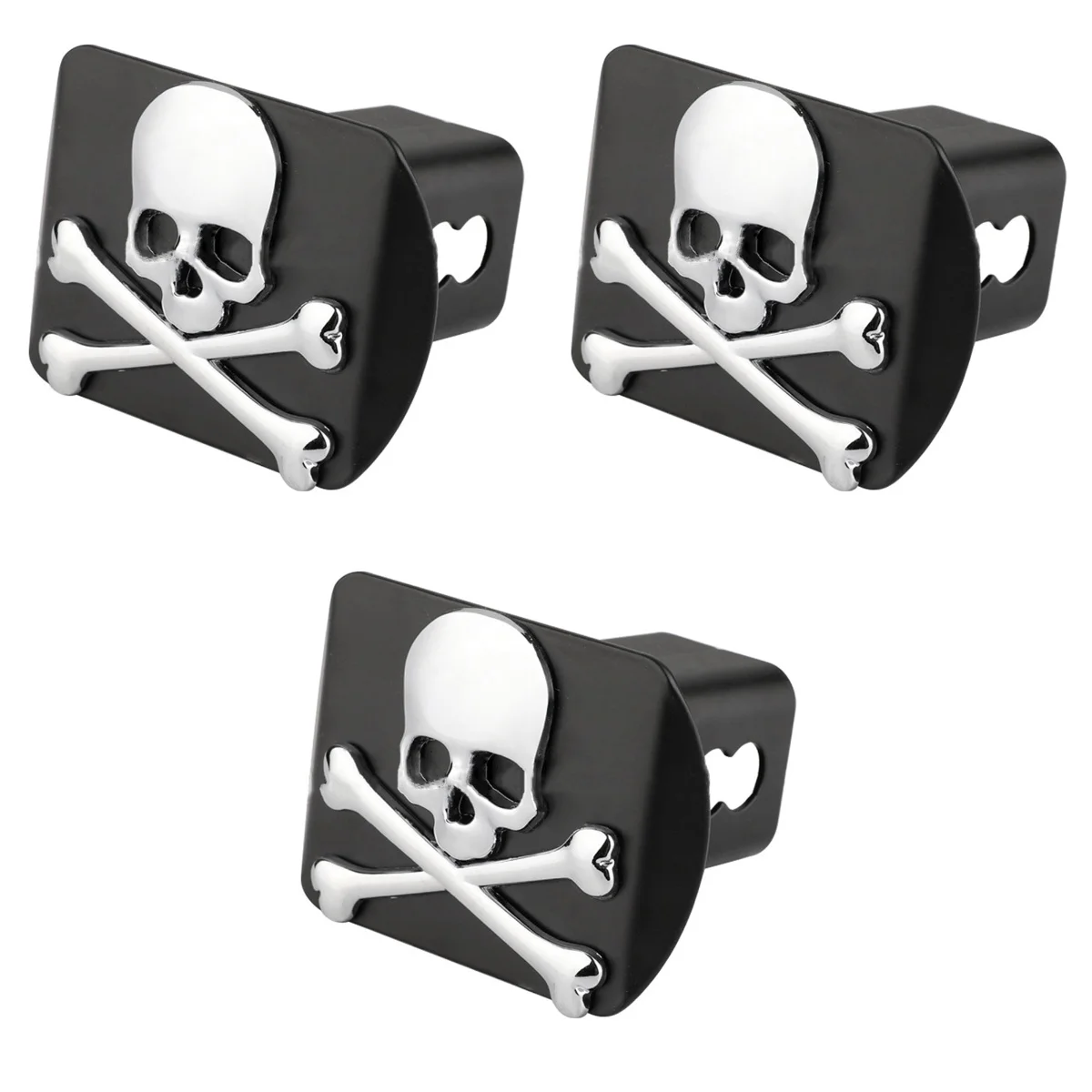 

3pcs Heavy Duty Trailer Hitch Cover 3D Hitch Plug for Pickup Trucks Car SUV