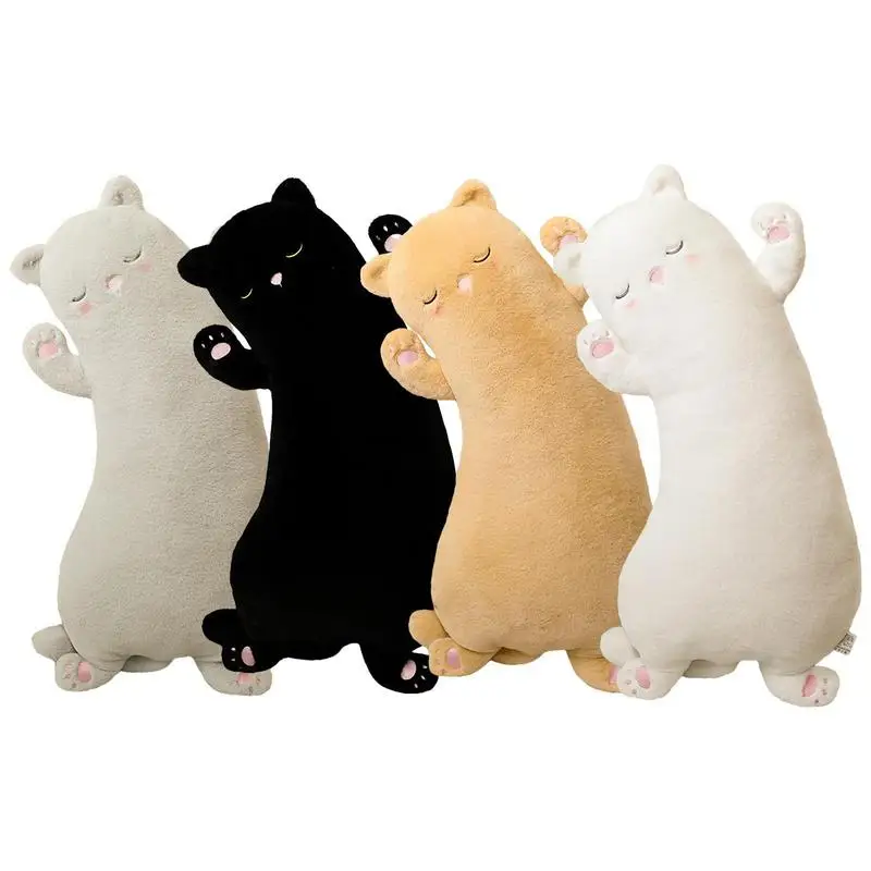 

Furry Cat Plush Toy Cartoon Sleepy Animal Stuffed Doll Soft Kawaii Plushie Anime Hug Accompany Pillows Lovely Gifts