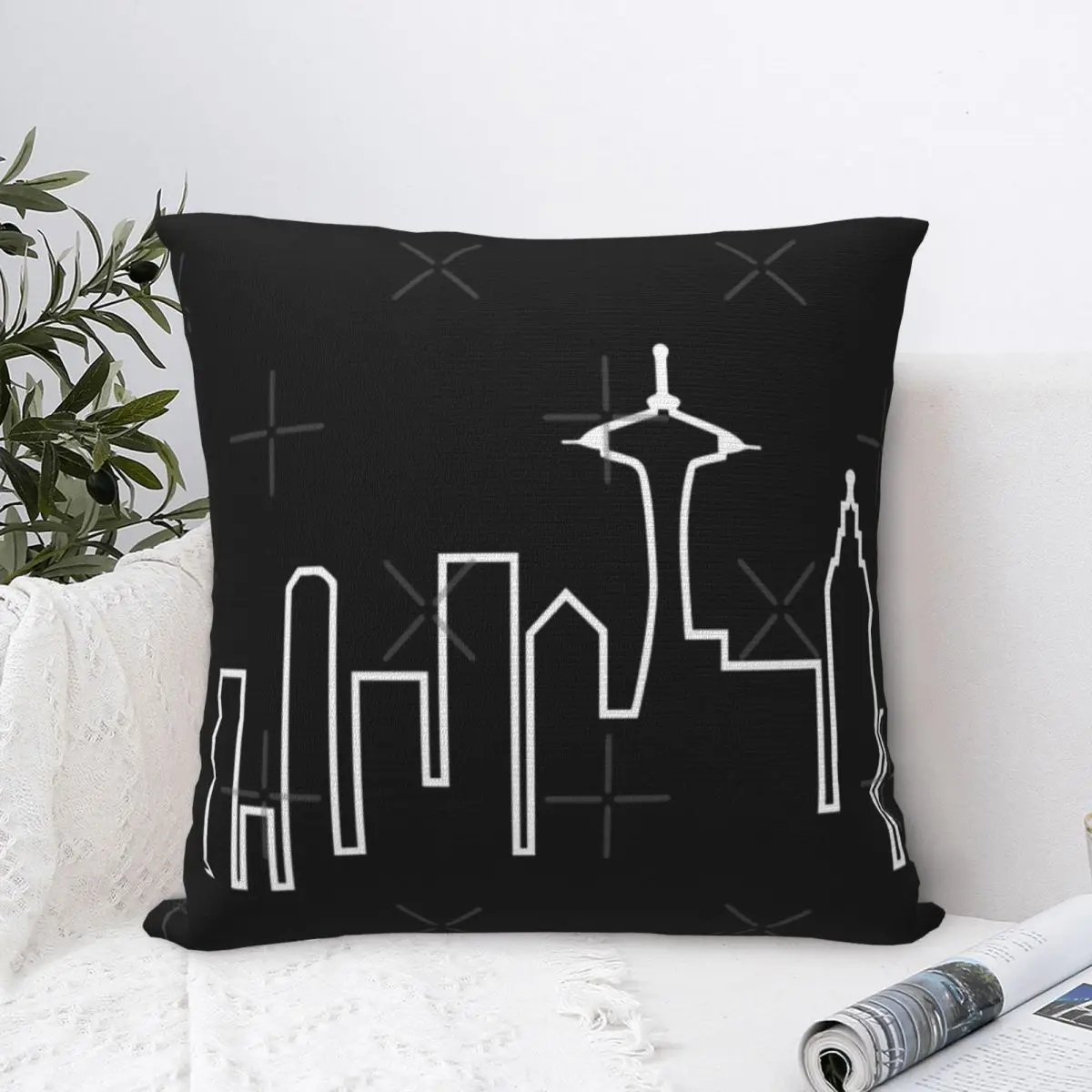 Наволочка для подушки Seattle Skyline Frasier 2 современные наволочки спальни декоративные