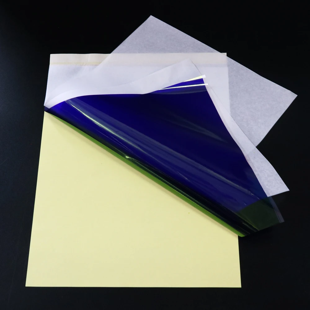 10/25/50 Листов Четырехслойная Бумага Для Татуировок Временный Трафарет Боди-арта