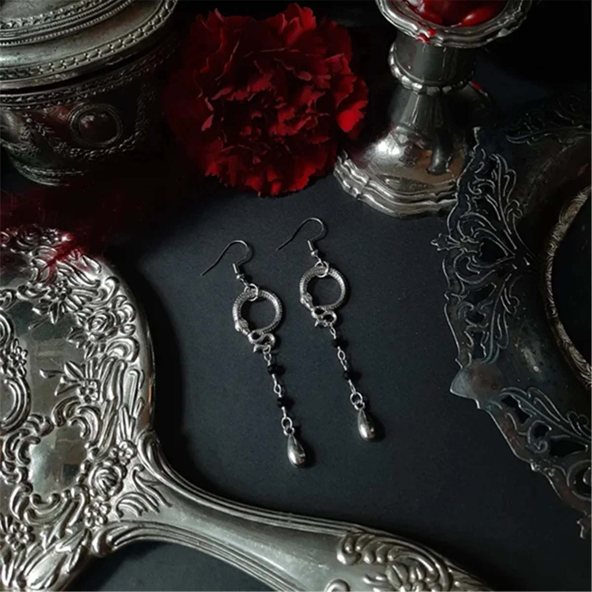 Серьги-капельки ADARJW с пентаграммой цинковый сплав