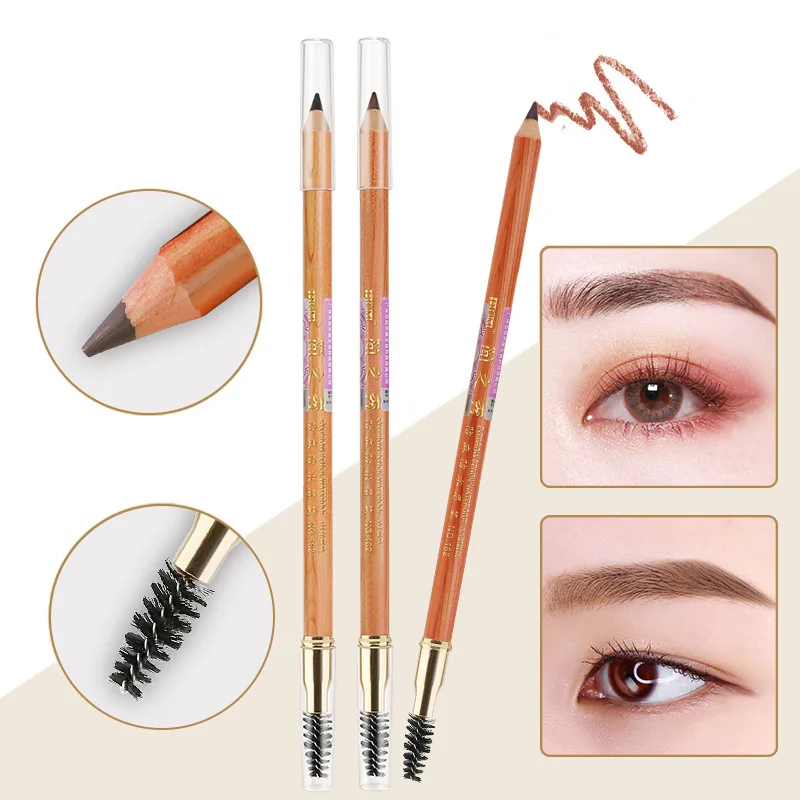 

Double Head Eyebrow Pencil Long-Lasting Waterproof 5 Colors Eye Brow Brush Tint Mascara Enhance Cosmetics Beauty Makeup Cosmetic