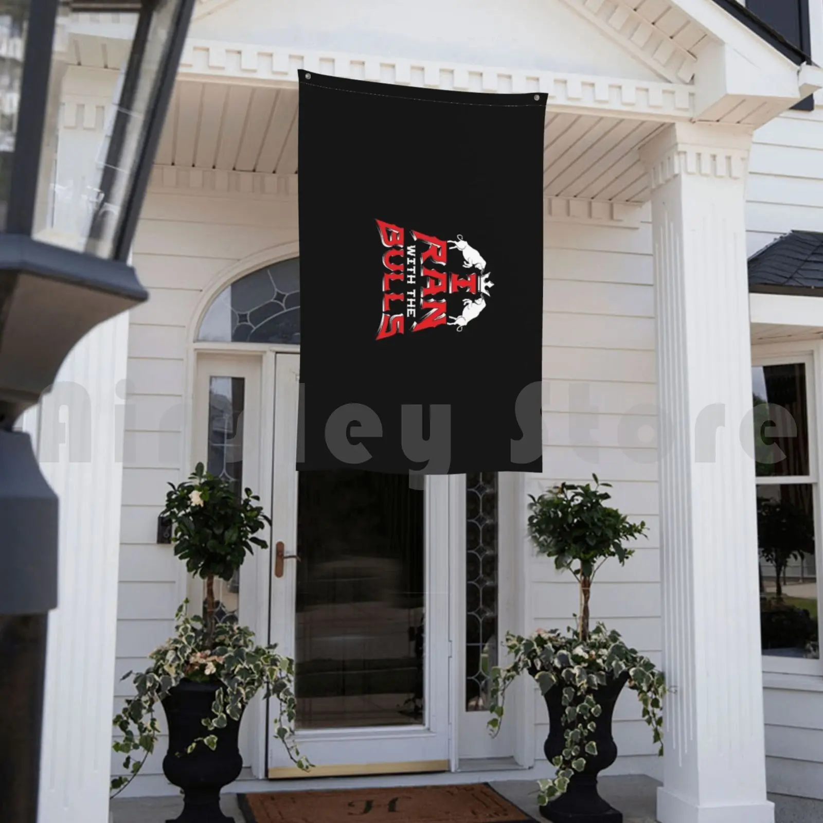 I Ran With The Bulls уличный Декор флаг Автомобильный бегущий Of сувенир Momento плотно