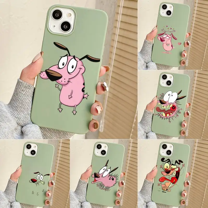

Dog Courage The Cowardly Phone Case For Iphone 7 8 Plus X Xr Xs 11 12 13 Se2020 Mini Mobile Iphones 14 Pro Max Case