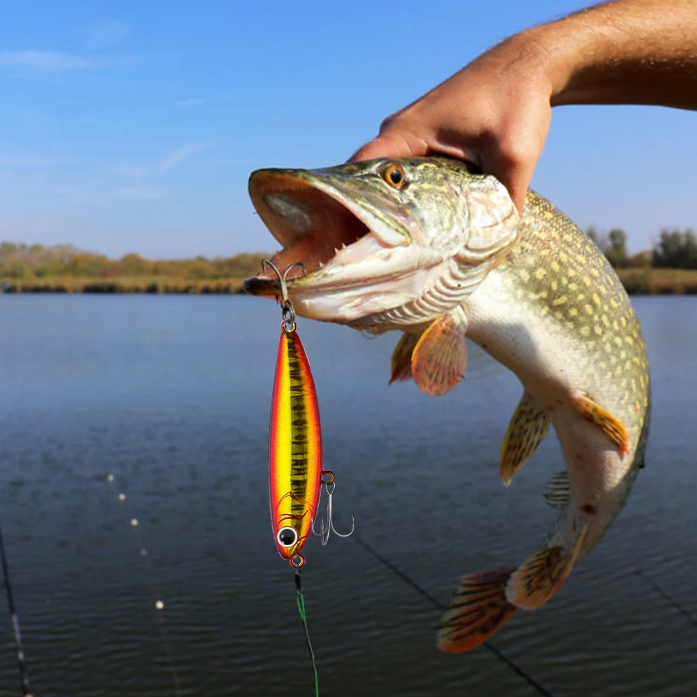 60 мм/6 г рыболовные приманки плавающий приманка-карандаш Topwater искусственная