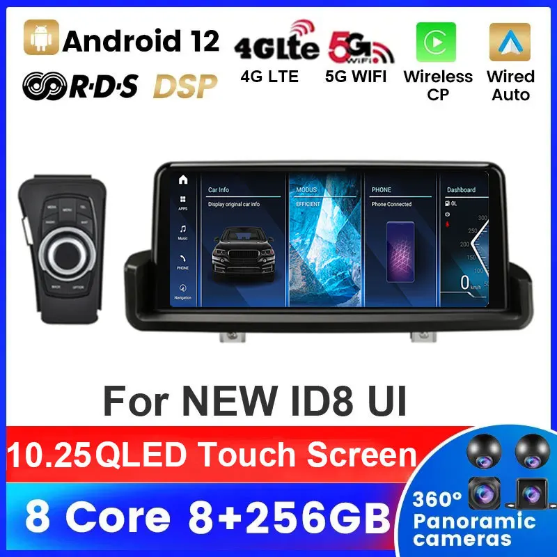 

10.25" Car Radio Android 12 For BMW 3 E90 E91 E92 E93 2005 - 2012 Wireless Carplay Multimedia GPS Navigation Auto Head Unit