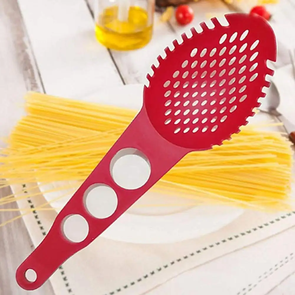

Thickened Pasta Spoon Long Handle Nylon Heat-resistant Practical Colander Spoon Household Supplies