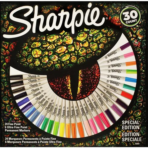 Sharpie Set Permanent Fine 30 brush art Markers pen 30 colors watercolor pens drawing painting calligraphy art supplies