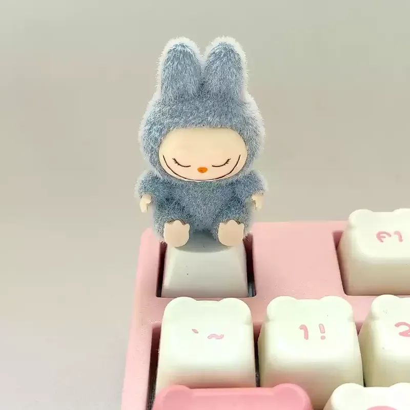 DIY милый колпачок для клавиш Labubu из АБС-пластика Zimomo Mokoko The Monsters Labubu, колпачок для клавиш, подходит для механической клавиатуры с перекрестной осью, подарки (art.: 3920cbc769b0f) - 3920cbc769b0f