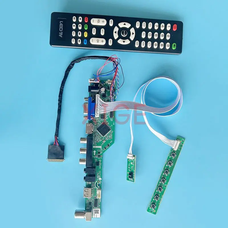 Плата контроллера ЖК-драйвера подходит для LP145WH1 LTN145AT01 USB + AV HDMI VGA LVDS 40-контактный
