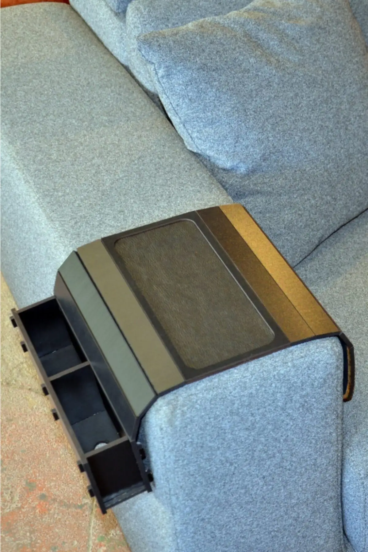 2022 деревянный складной портативный поднос для дивана боковой столик черный