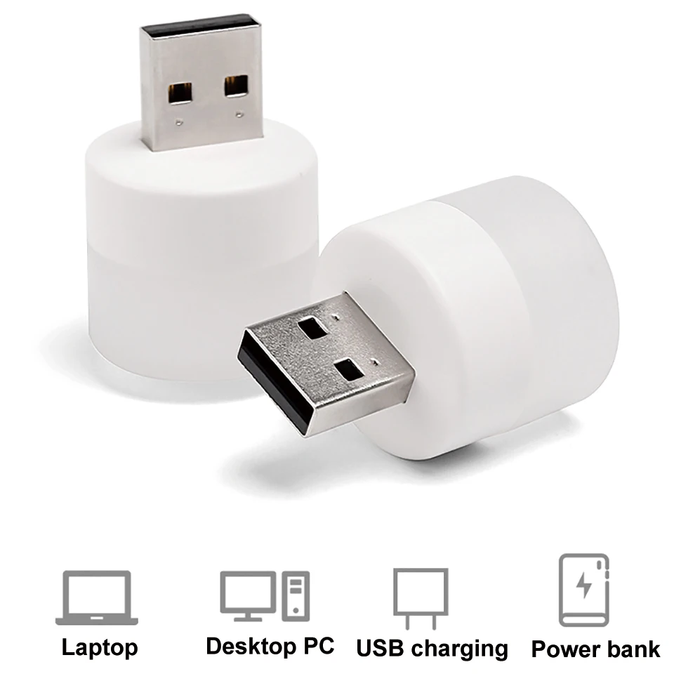 Фото Портативный телефон, USB-ночник, настольная лампа для декора комнаты, внешний аккумулятор для ноутбука, кемпинга, чтения №2