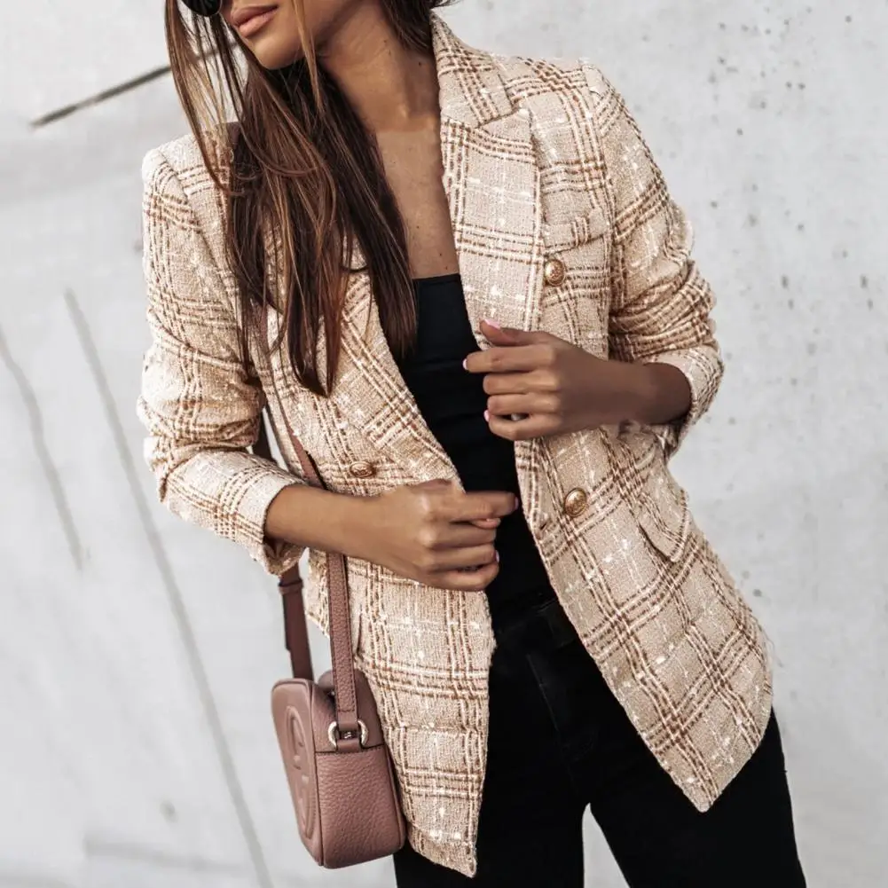

Trendy Winter Coat Cardigan Lapel Close-fitting Casual Buttons Autumn Blazer Autumn Blazer Thermal