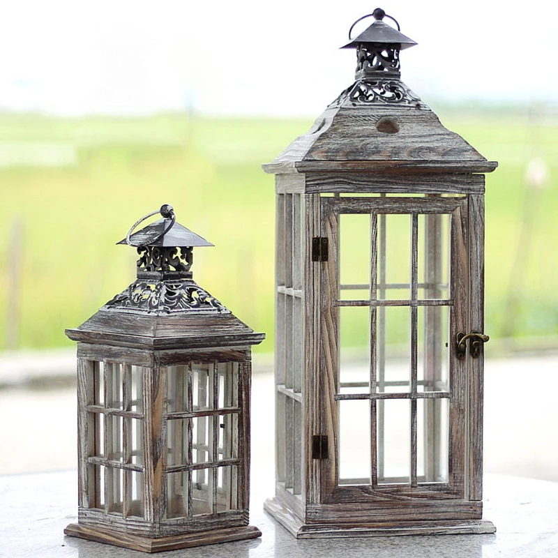 

Zen Personalized Candle Holder Wooden Vintage Maroccan Gothic Candle Holder Bird Cage Bougie Decoration Vintage Decoration