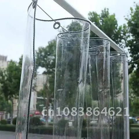 Прозрачный Водонепроницаемый брезент с люверсами из ПВХ прочный устойчивый к