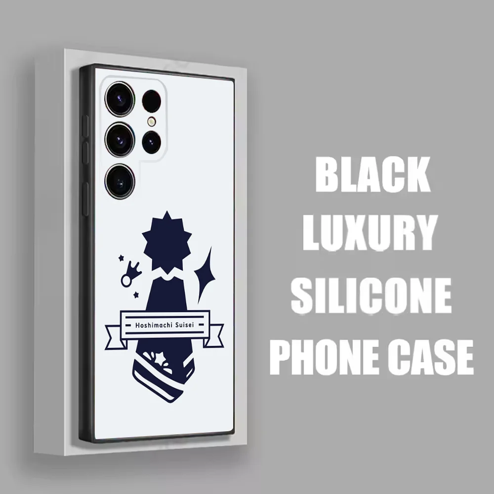 Фото Hoshimachi Suisei Phone Case For Samsung S25,S24,S21,S22,S23,S30,Ultra,S20,Plus,Fe,Lite,Note,10 Black Soft Shell №2