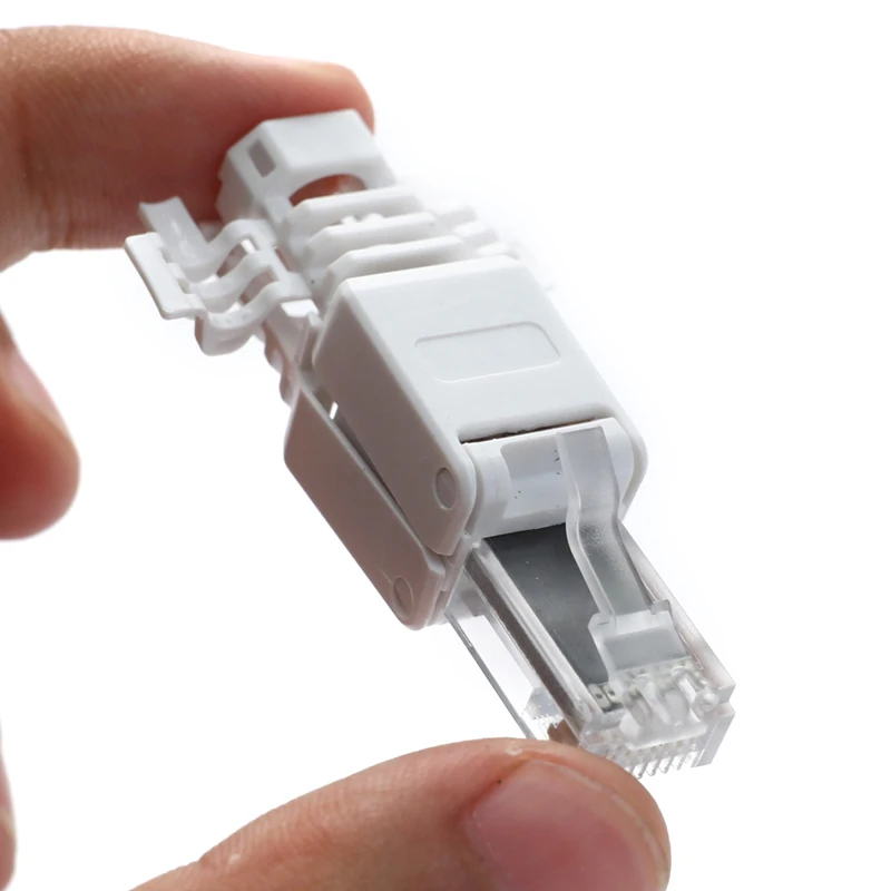 Разъемы без обжима для кабеля видеонаблюдения Ethernet инструмента прозрачная