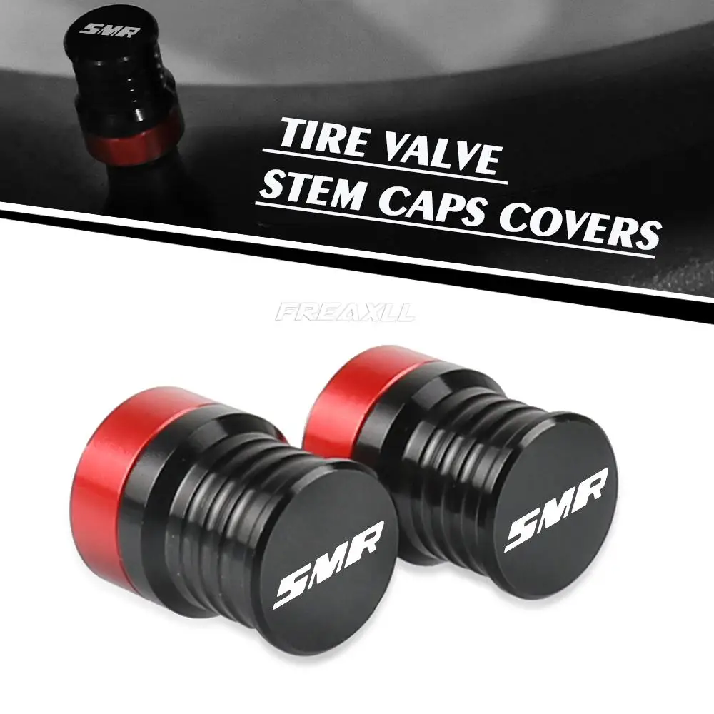

For 990 SMR 990 SMT 950 SM 2009 2010 2012 2013 Wheel Tire Valve Air Port Cover Caps Motorcycle Aluminum Accessories SMR LOGO