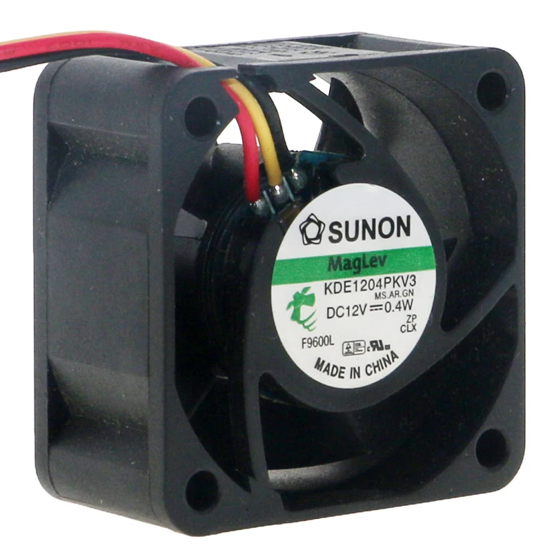 

New KDE1204PKV3 4cm 40mm fan 40x40x20mm DC12V 0.4W 3lines 3pin Small Quiet Cooling Fan for 1U Power Supply