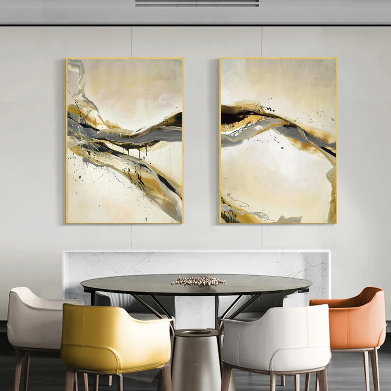 

Modern Home Decorative Living Room Design Abstract Canvas Painting, Wall Art Nordic Picture Poster Prints Cuadros Unframed