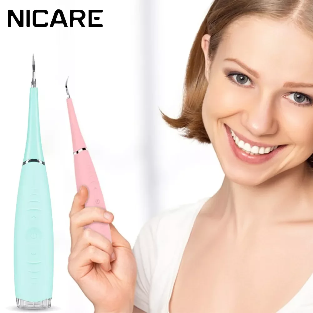 

NICARE Electric Sonic Dental Scaler Tooth Calculus Remove Teeth Stains Tartar Dentist Whiten Home Dental Cleaning Oral Hygiene