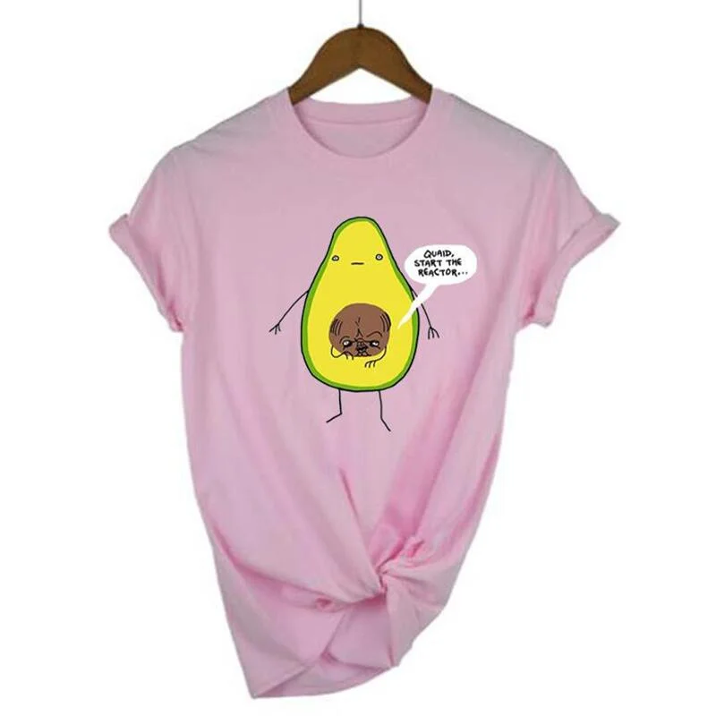 

Cute Avocado Print Tee Shirt Femme Short Sleeve Casual Harajuku T Shirt Women Tops Plus Size Tshirt Camiseta Mujer