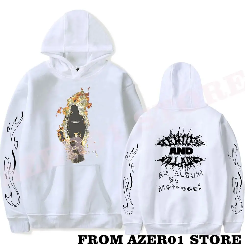Фото Толстовка Metro Boomin FLAME H & V Merch, зимние мужские/женские толстовки с капюшоном, милая уличная одежда, толстовка с длинным рукавом для прогулок №2