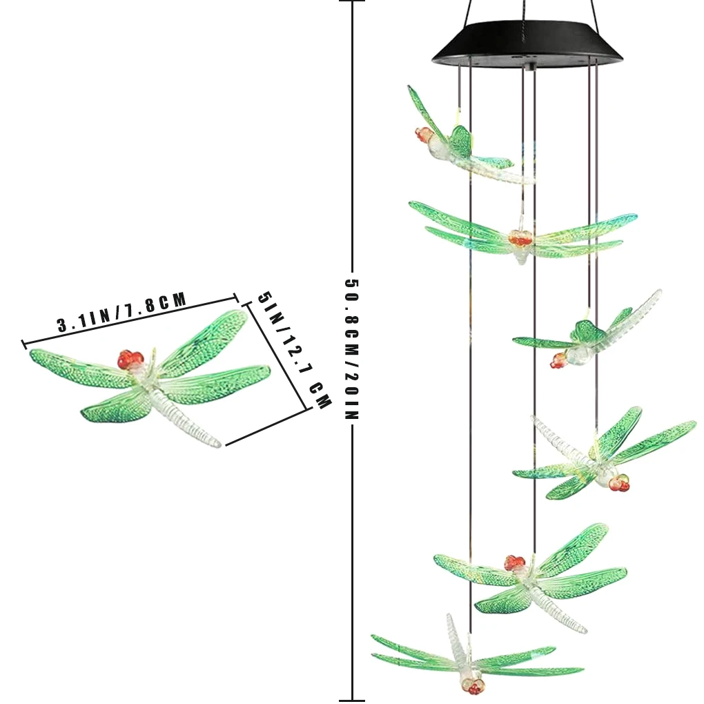 

Солнечная гирлянда, цвет меняется, животные, ветряные колокольчики, лампа, декоративная подвесная фотогирлянда, тип 3