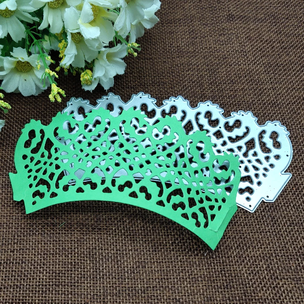 

Металлические трафареты с бахромой, кружевами и цветами, трафареты для скрапбукинга «сделай сам», декоративное тиснение, шаблон ручной раб...