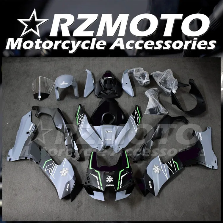 

4Gifts New ABS Motorcycle Fairings Kit Fit For Kawasaki Ninja ZX-10R ZX10R 2021 2022 Bodywork Set Matte Black Gray